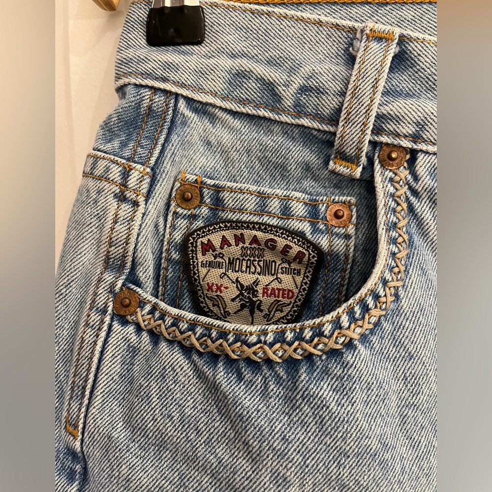 Rare Vintage Manager Blue Denim Jeans size 27/28